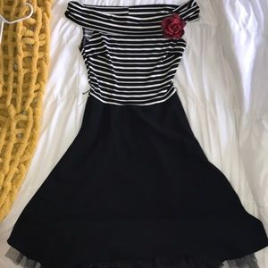 2002 rampage off the shoulder dress